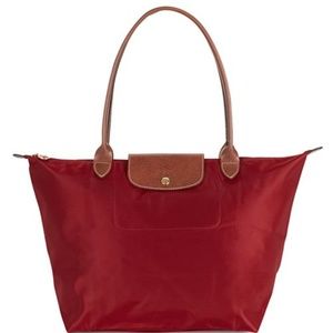 Longchamp Le Pliage Large Red Nylon Shoulder Tote